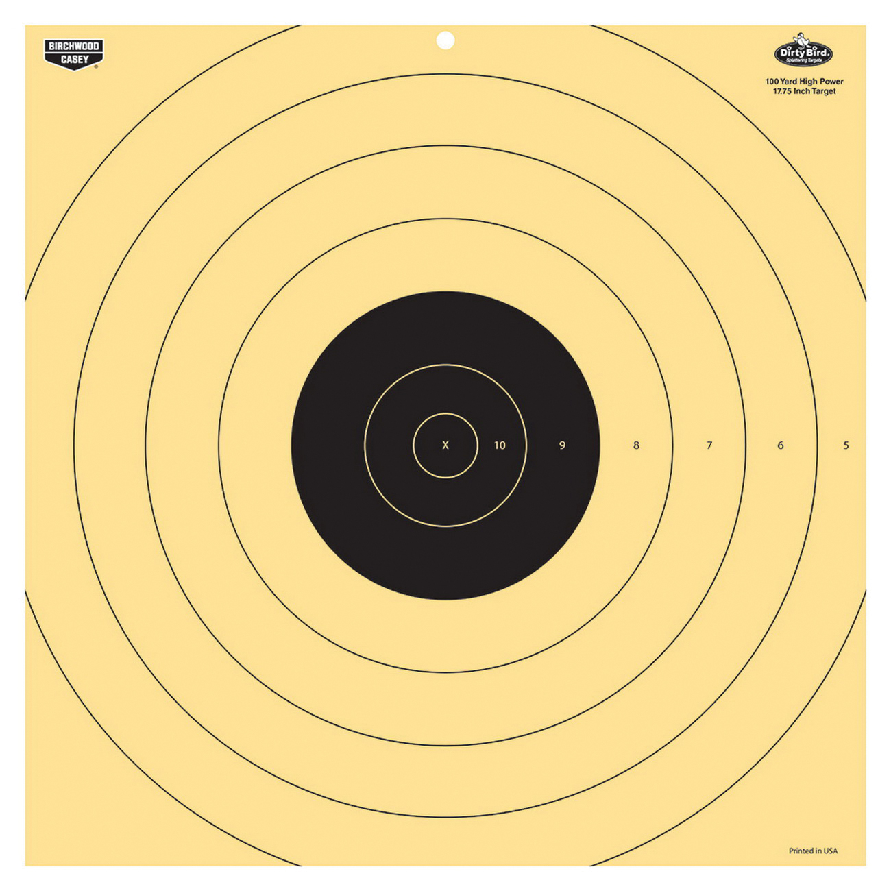 Birchwood Casey Dirty Bird 17.75" Non-Adhesive Reactive Target, Tan/Black, 5/pack - 35186
