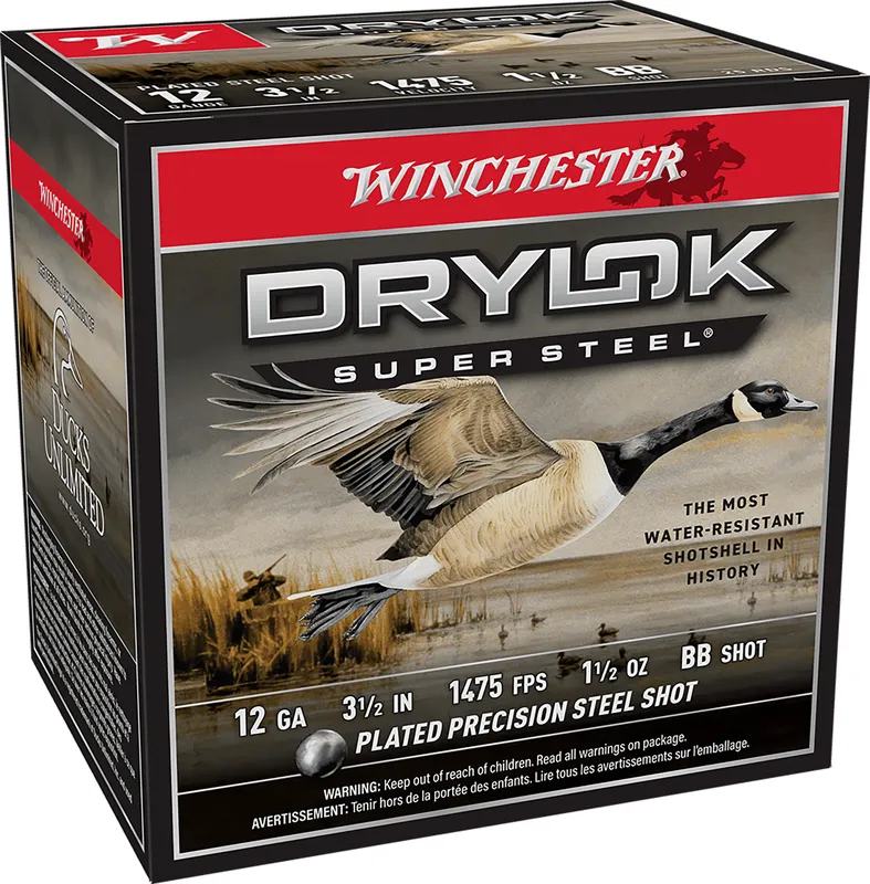 Winchester Drylok Super Steel 12 Gauge 3.50 1 1/2 oz BB Shot (Box)