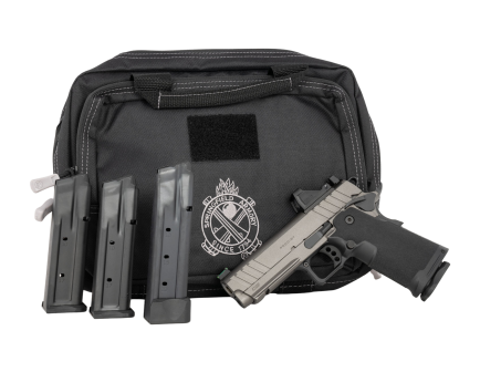 Springfield Prodigy Double Stack 1911 Bundle 4.25" 9mm (3)17rd/ (1)20rd Pistol, Tung/Black w/ Viridian RFX11 Green Dot Optic and Bag - PH9117AOSBT-PAC