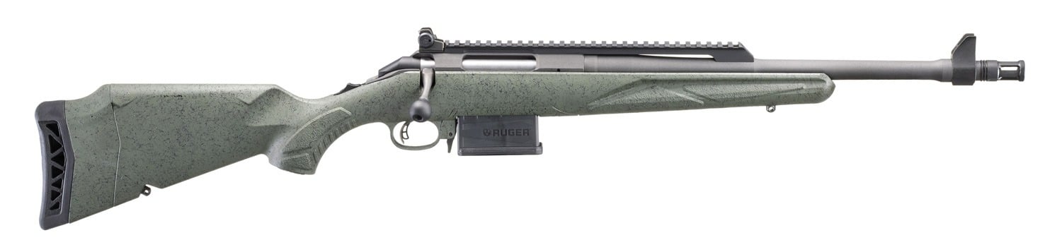 Ruger American Gen II Scout .308 Winchester 16.1" 5rd Bolt Action Rifle, Leaf Green - 46967