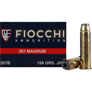 Fiocchi 357GCMJ Shooting Dynamics 357 Magnum 158 GR Copper Metal Jacket Flat Point - 50rd Box