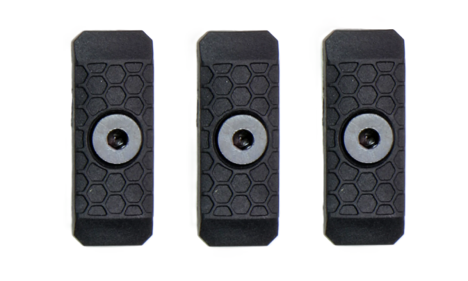 Slate Black Industries Slate Grip Mini, Single Slot Panel 3-Pack, Black