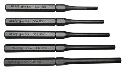 GRACE USA PUNCH SET - ROLL PIN HOLDER SET OF 5 STEEL