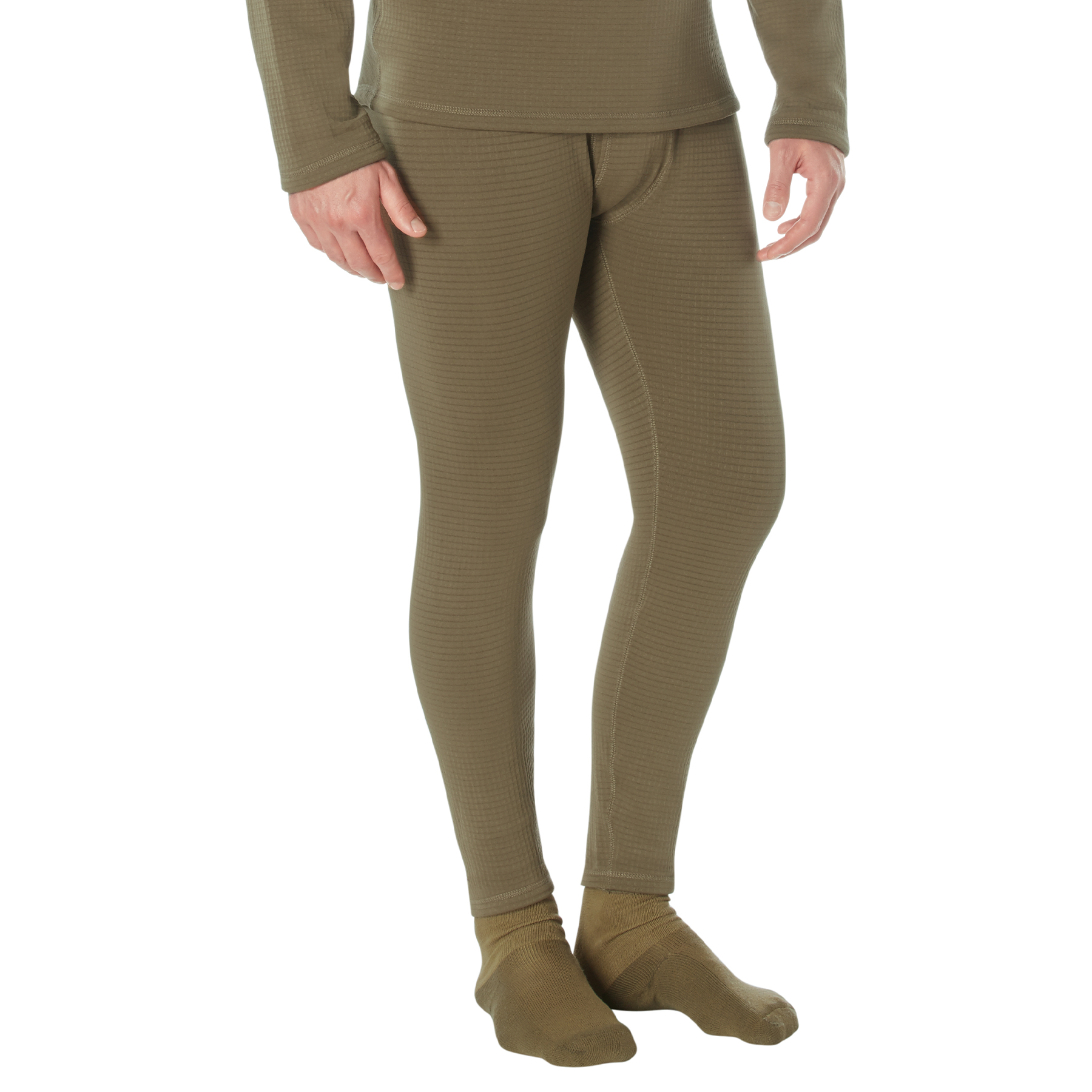Rothco Ecwcs Gen III Mid-Weight Underwear Bottoms Level Ii - Ar 670-1 Coyote Brown, X-Small