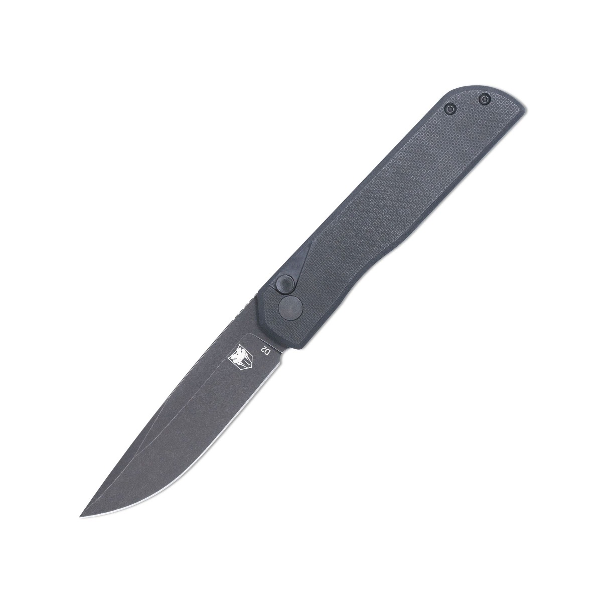 CobraTec Knives Prowler Folding Drop Point Knife, Black - CTPLRBLKBLDNS