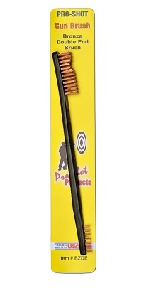 Pro-Shot Double End-Brass Bristle Gun Brush BZDE