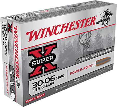 Winchester 30-06 165gr PSP Super-X Ammunition 20rds - X30065