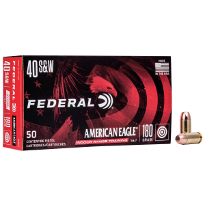 Federal American Eagle IRT Handgun Ammunition .40 S&W 180 gr TMJ 1000 fps 50/ct
