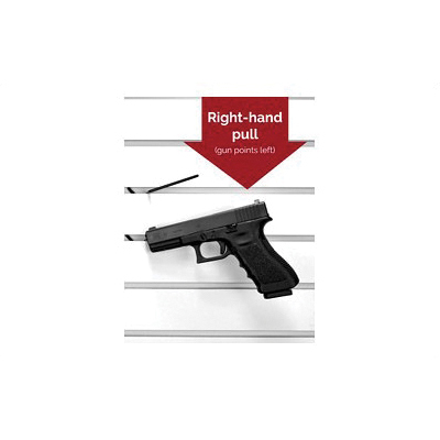 Gun Storage Solutions Slatwall Snipers for .22 Cal - Up, 10-Pack, Black - SNPR10RT