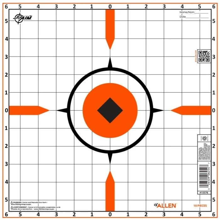EZ Aim Rigid Sight-In Target-10 Pack - 15576