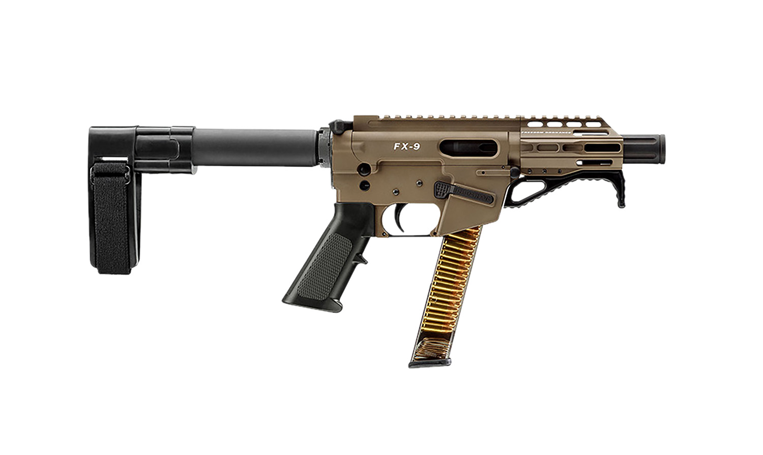 Freedom Ordnance FX9P AR Pistol 9mm 4" FDE