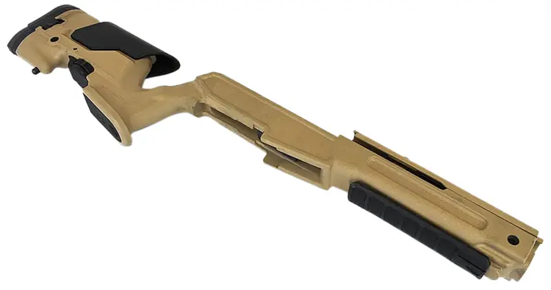 Archangel AAMINIDT Precision Stock Desert Tan Synthetic Fixed with Adjustable Cheek Riser for Ruger Mini-14, Mini Thirty