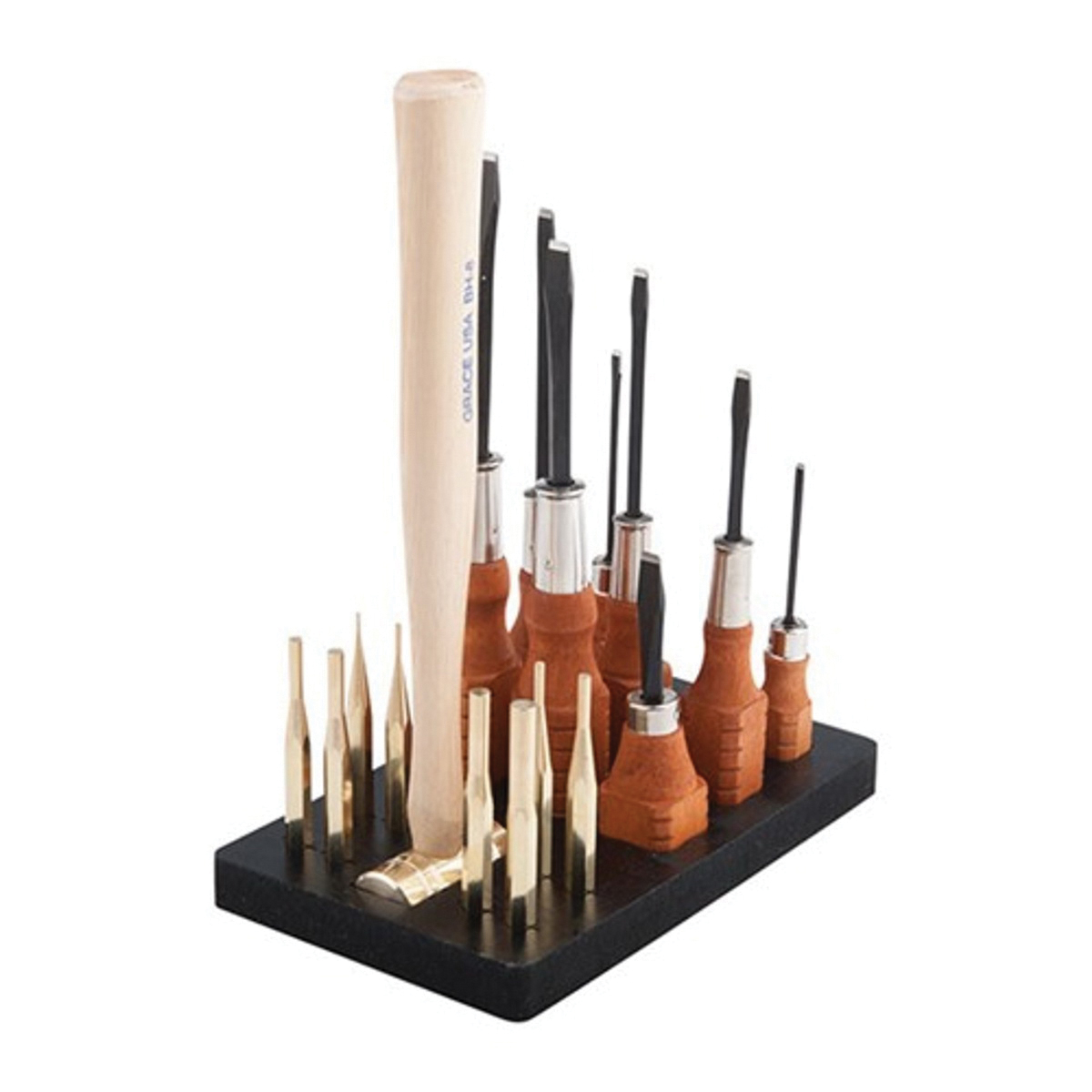 Grace USA Complete 17-Piece Tool Set w/Bench Block