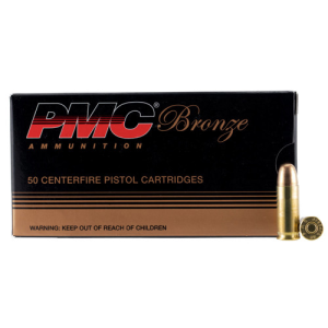 PMC Bronze 38 Super +P 130 gr Full Metal Jacket Ammunition | 50 Rounds