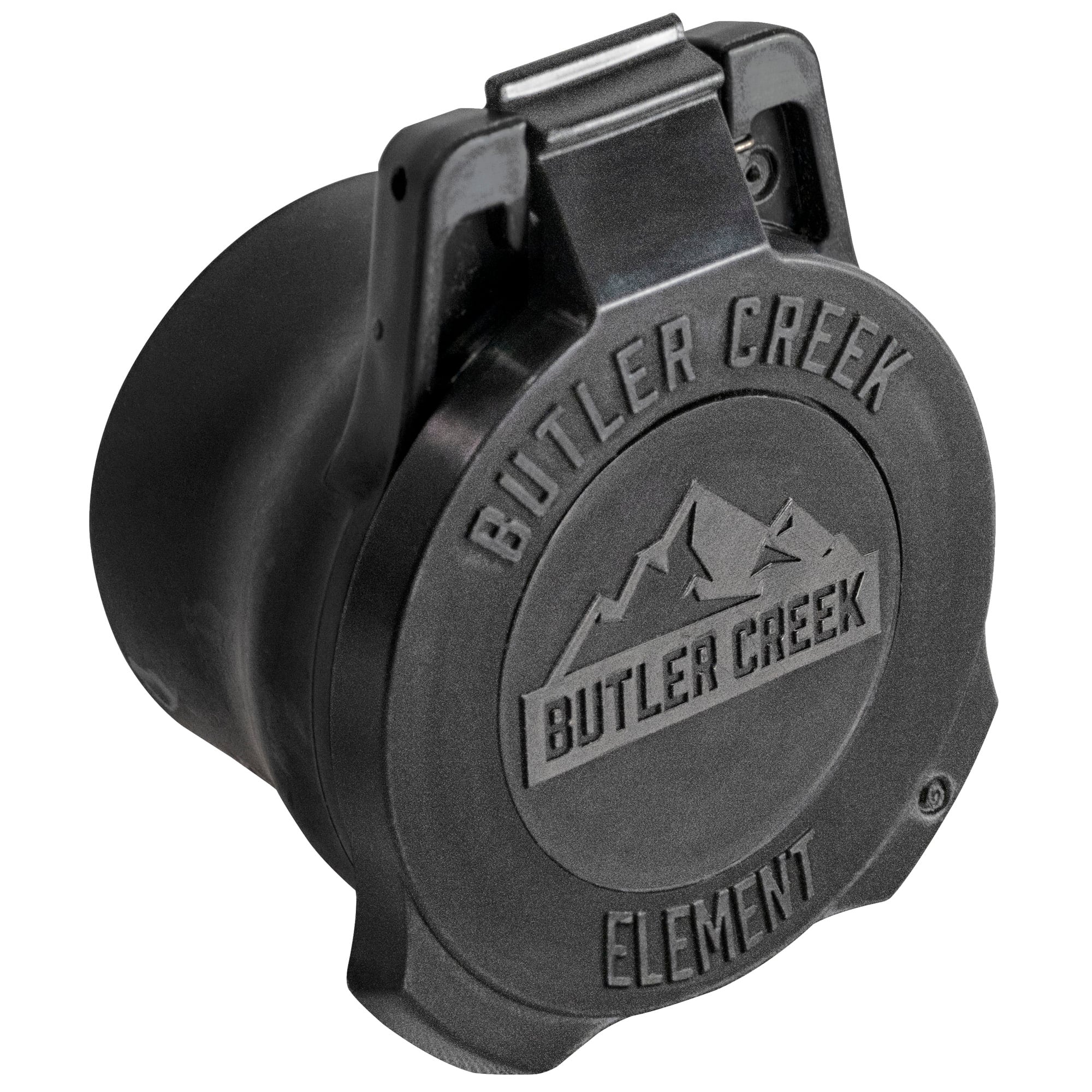 Butler Creek Element Scope Cover, 55mm-60mm, Black, Objective
