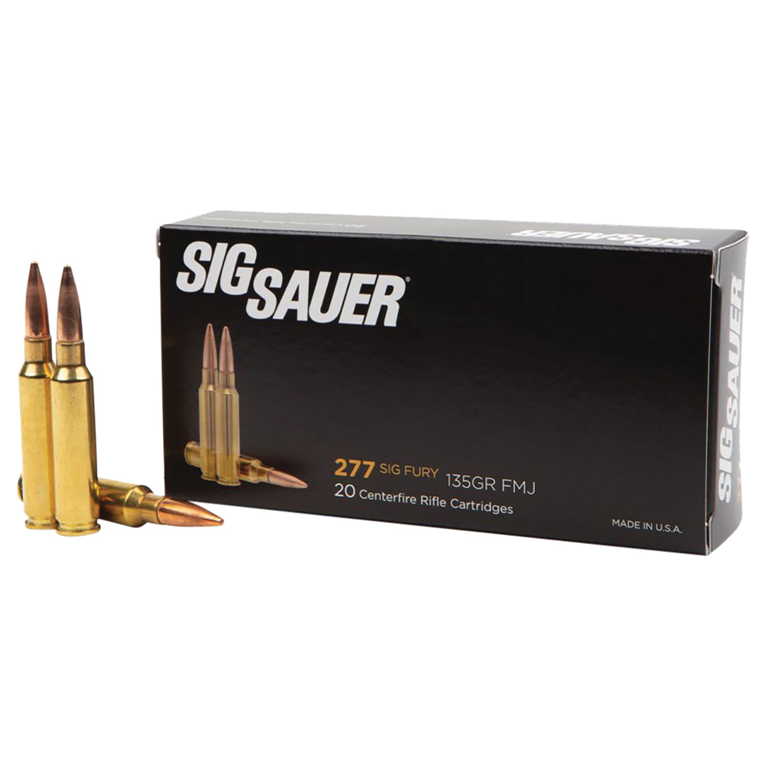 Sig Sauer Elite Ball .277 Fury 135 gr Ammo FMJ - 20rds - E277SFB13520