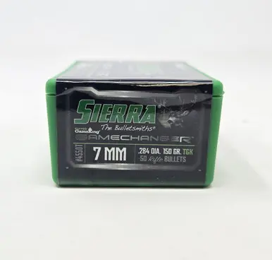 Sierra 7mm (.284 Dia) Reloading Bullets Tipped Gameking SRAA4550T 150 Grain Ballistic Tip 50 Pieces
