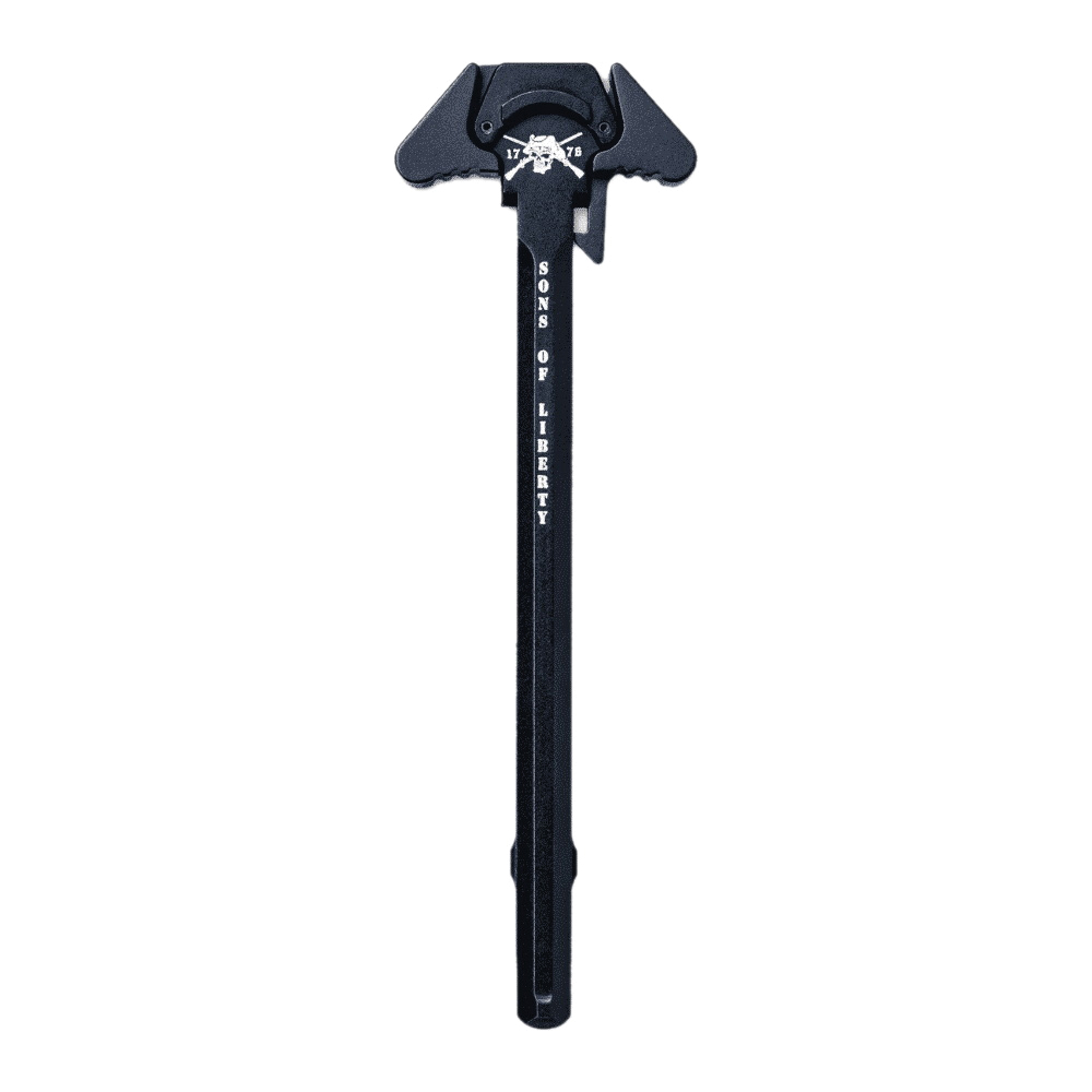 Sons of Liberty Gun Works Narrow Latch Charging Handle, Black - Efficient and Low-Profile Design - LCH-5.56-NL