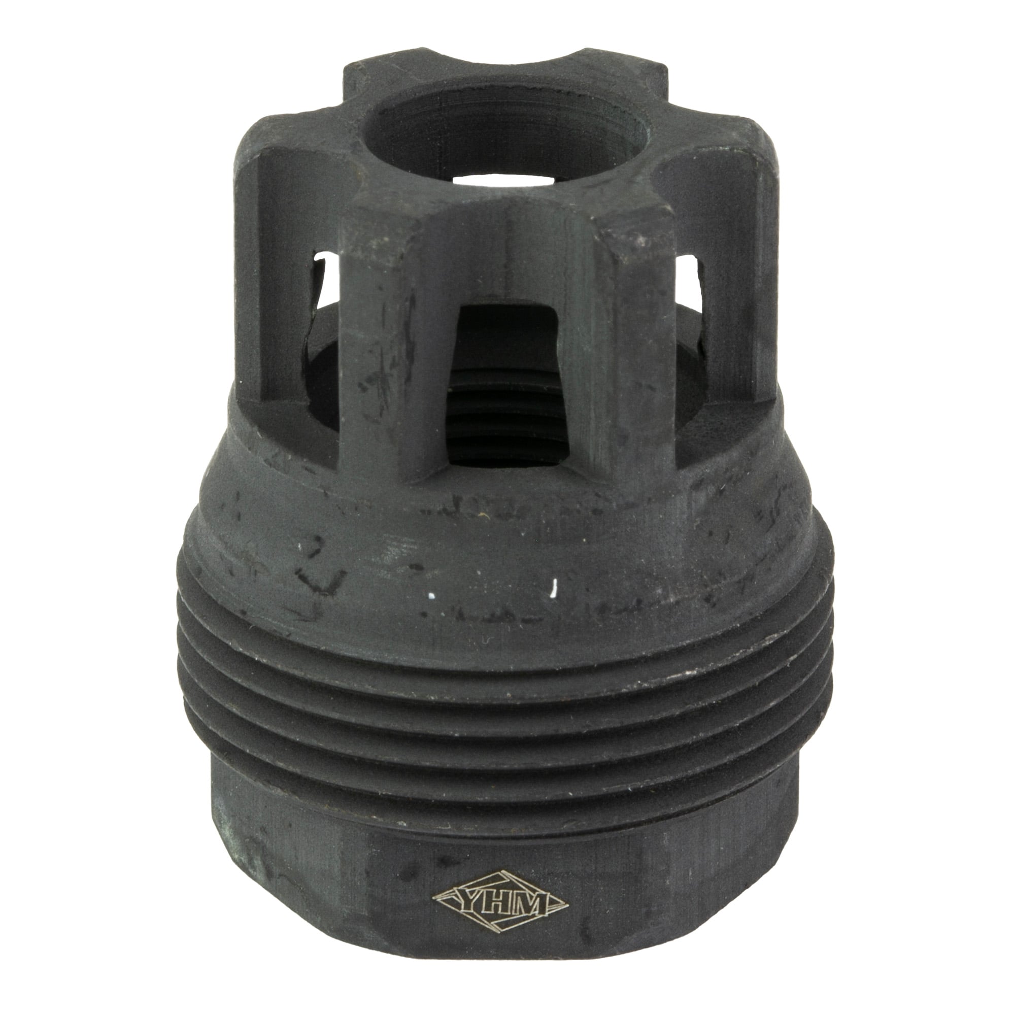 Yankee Hill Machine sRx Mini Muzzle Brake, 1/2-28, Black Oxide Finish - YHM4401MB28