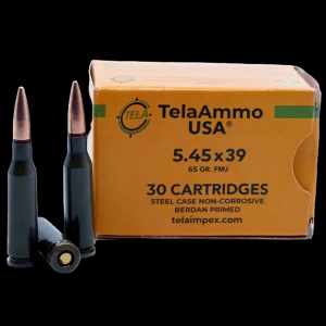 TelaAmmo USA - 5.45X39 - 65 Grain - FMJ - Steel Case - 1500