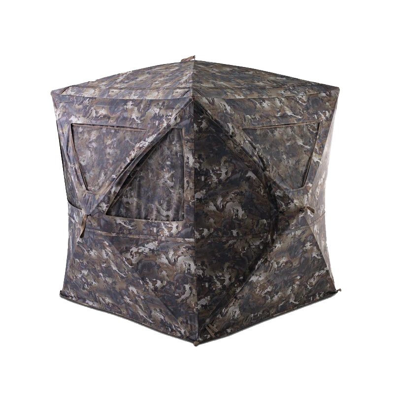 Rig Em Right Waterfowl HydeOut XL 65" x 65" x 72" Blind, Gore Optifade Timber Camouflage