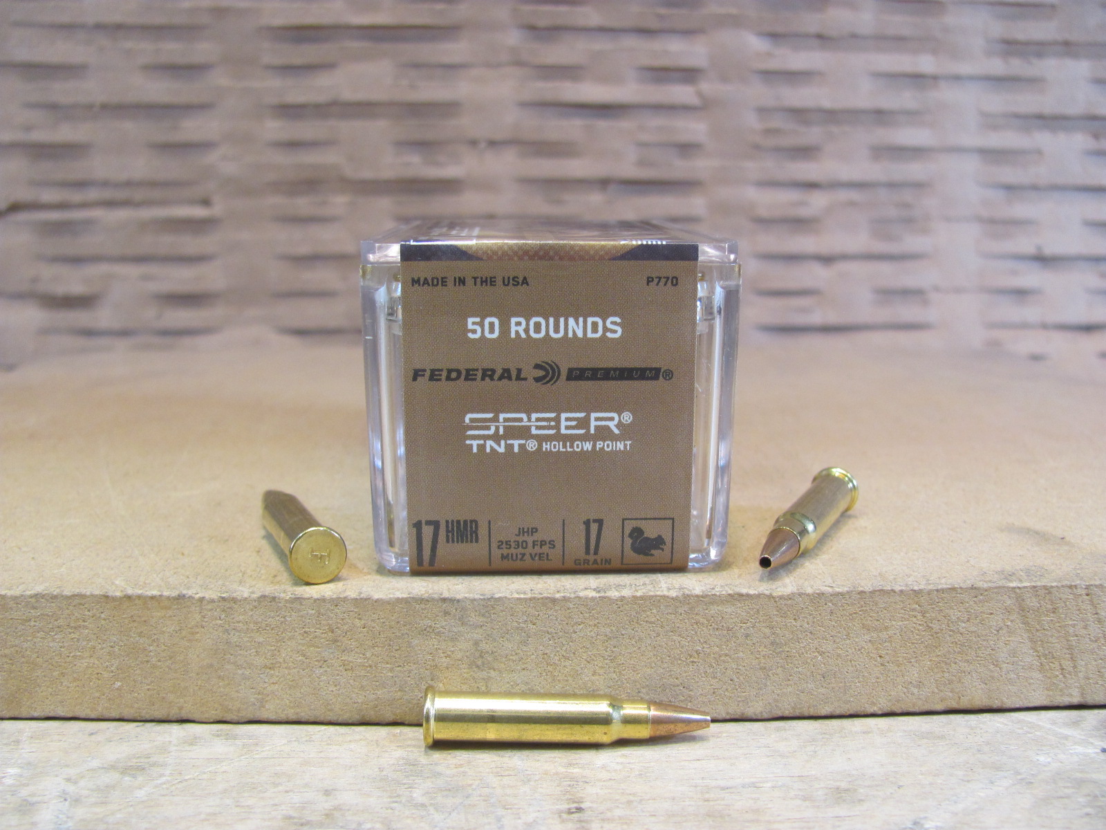500 Round Brick – 17 HMR Federal V-Shok 17 Grain TNT HP Ammo – P770