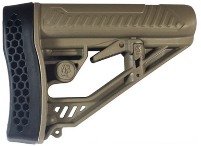 Adaptive Tactical EX Performance Adjustable M4-Style Stock for AR15/AR10 Carbines Polymer Flat Dark Earth