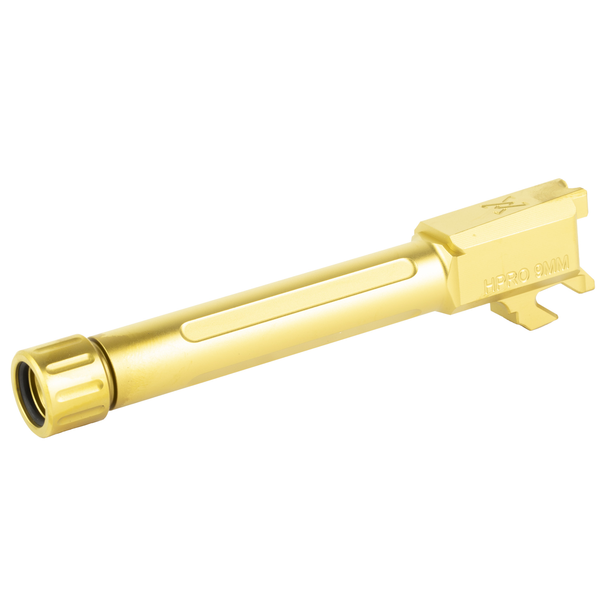 True Precision Barrel 9mm Threaded 1/2x28 for Springfield Hellcat, Gold - TPSHCPBXTG