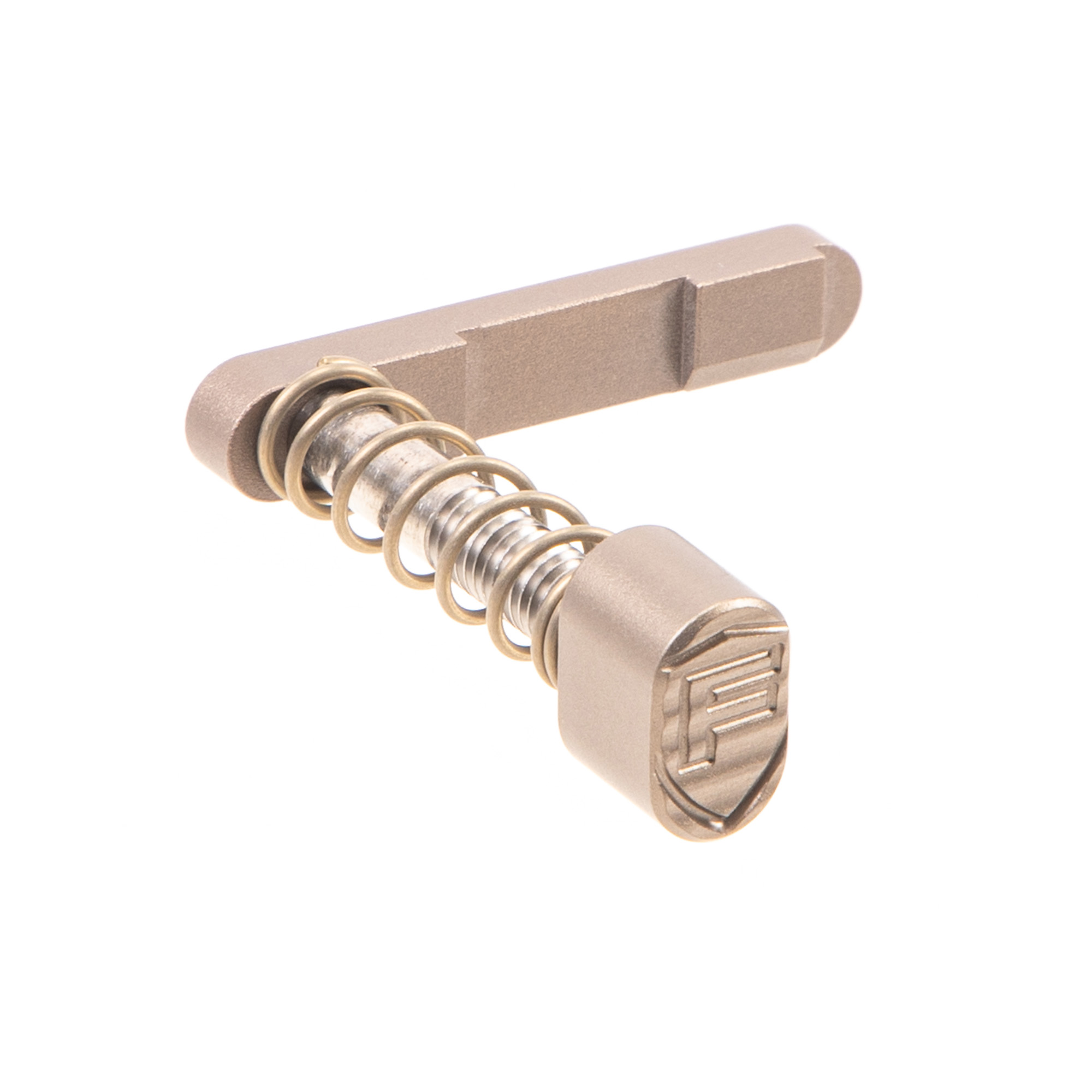 Fortis Billet AR-15 Magazine Catch and Release Nitride Finish FDE - AR15BMCRFDE