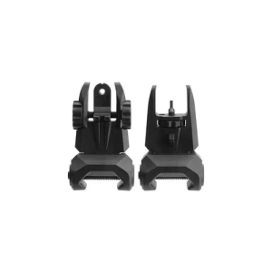 TACFIRE Tactical Polymer Front and Rear Flip Up Sight Set