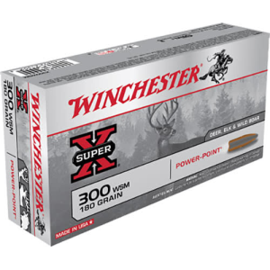 Winchester Ammo X300WSM Super-X 300 Winchester Short Magnum 180 GR Power-Point - 20rd Box