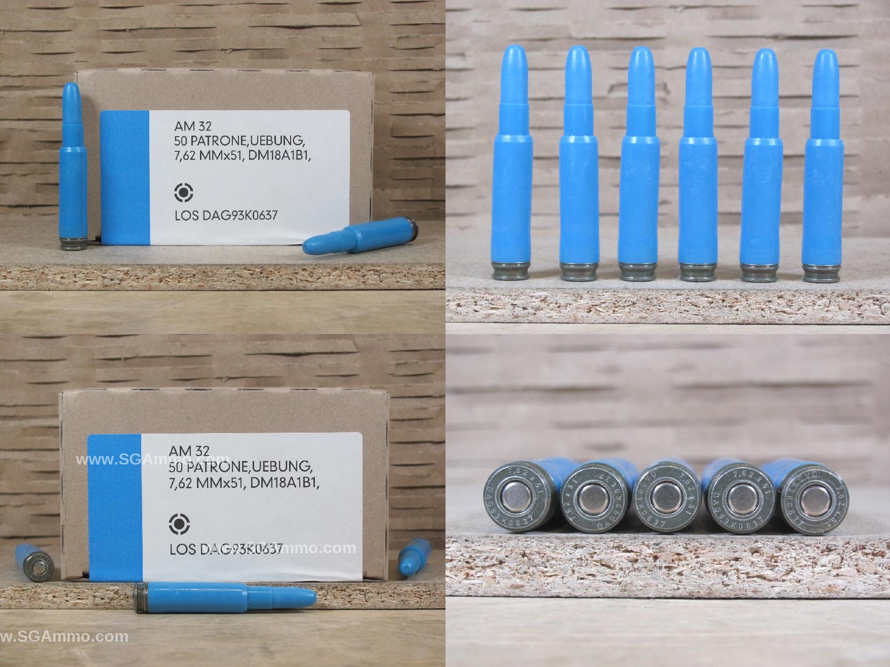 500 Round Pack – 7.62×51 German SRTA Low Recoil Short Range Training Ammo – 10 Grain PLASTIC BULLET