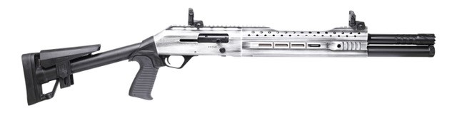 Panzer Arms EG-240 12 Gauge 18.5" 5rd Tactical Shotgun, Brushed Titanium - PAEG240TSTTBRC