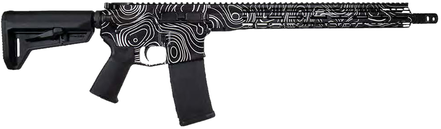 Shark Coast 16" Topography AR 5.56 Semi Auto Rifle