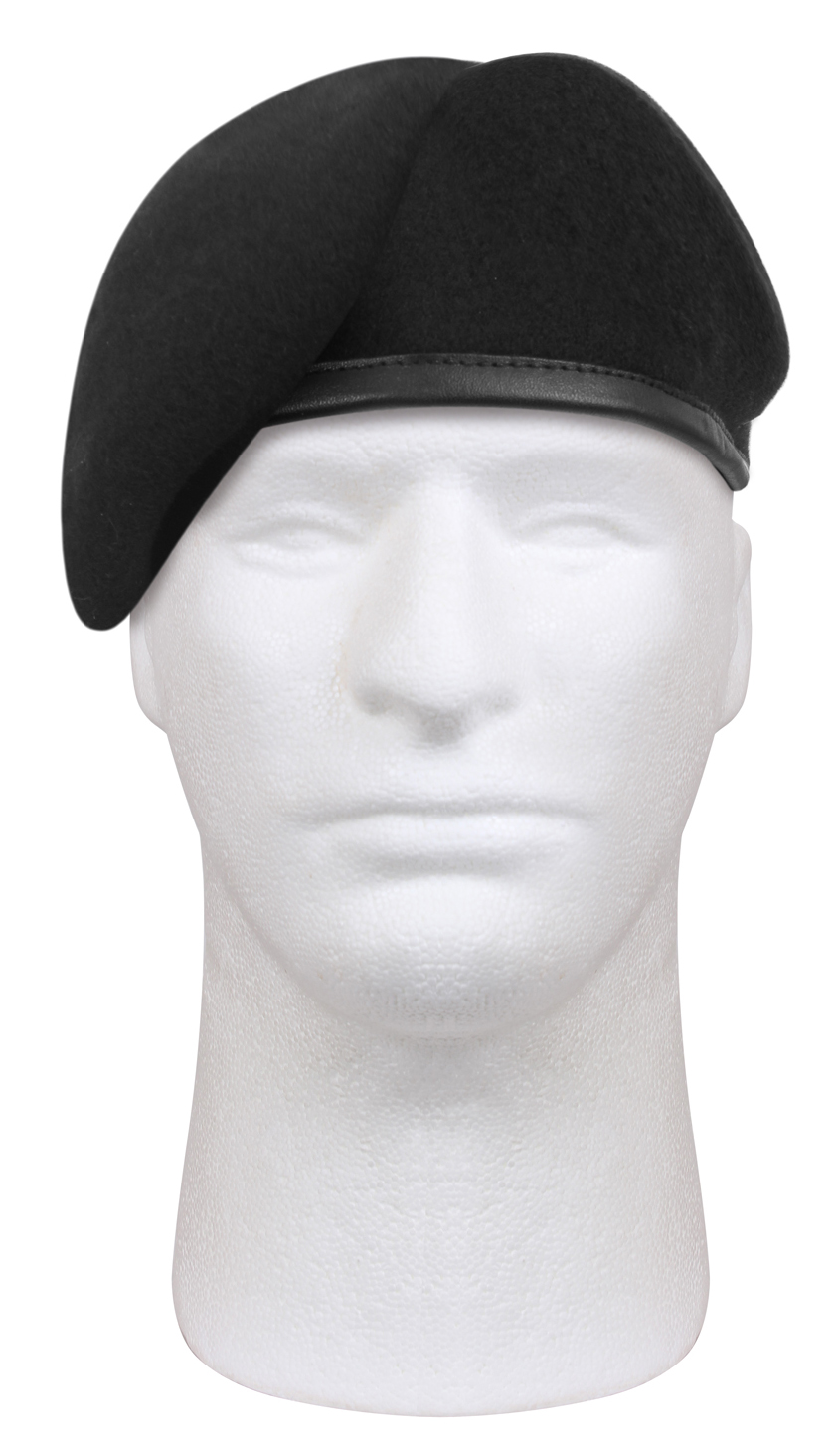 Rothco G.I. Type Inspection Ready Beret - Black, Head Size 7 3-4