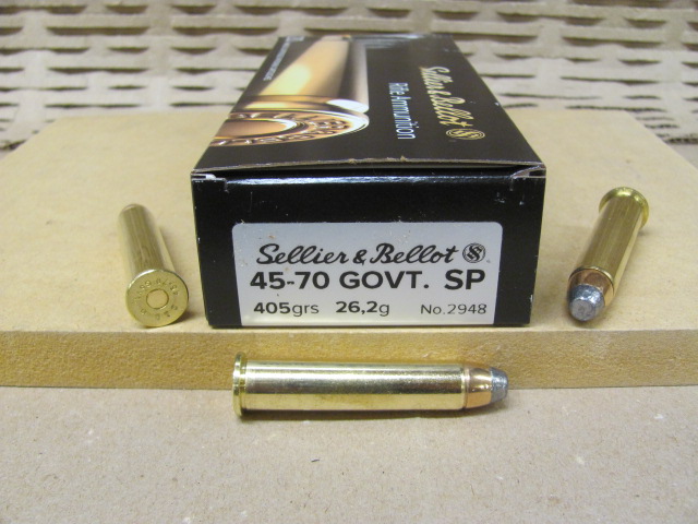 240 Round Case – 45-70 Govt. 405 Grain Soft Point Sellier & Bellot Ammo – SB4570A