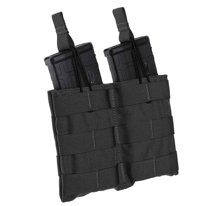 TAC SHIELD 1000D Nylon Double Speed Load Rifle Magazine Pouch, Black - T3507BK