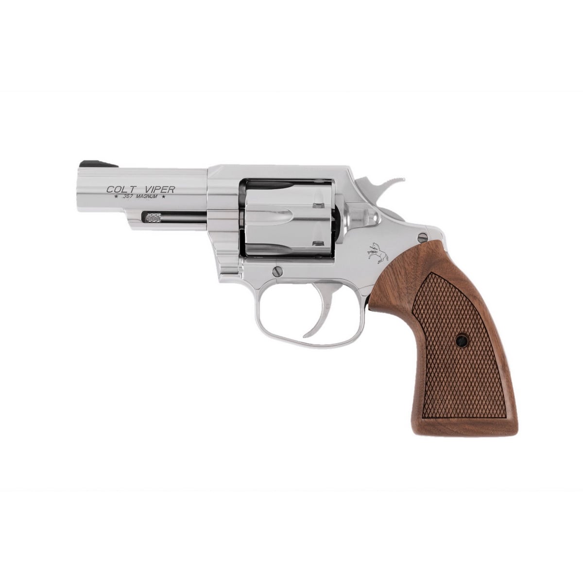 COLT VIPER 357MAG 3″ STAINLESS – STEEL/WALNUT GRIPS - No Credit Card Fees - Free Shipping