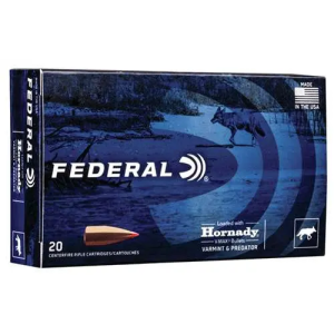 Federal V204VM32 Varmint & Predator  204 Ruger 32 gr Hornady V-Max (VMX) 20 Bx/ 10 Cs