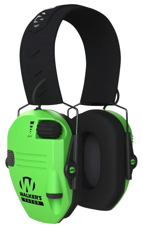 Walkers Razor Slim Electronic Muff Green 23 dB