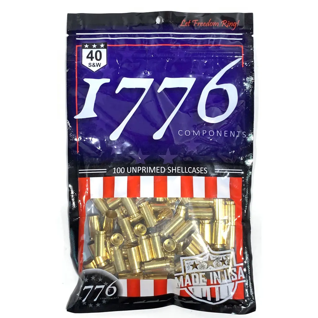 1776 USA Unprimed Brass 40 S 100 pc.