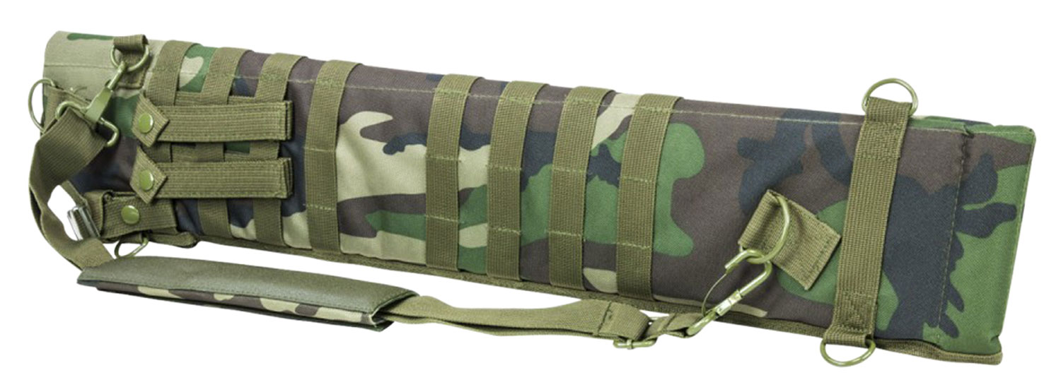 NcStar VISM Tactical Shotgun Scabbard, Woodland Camo - CVSCB2917WC