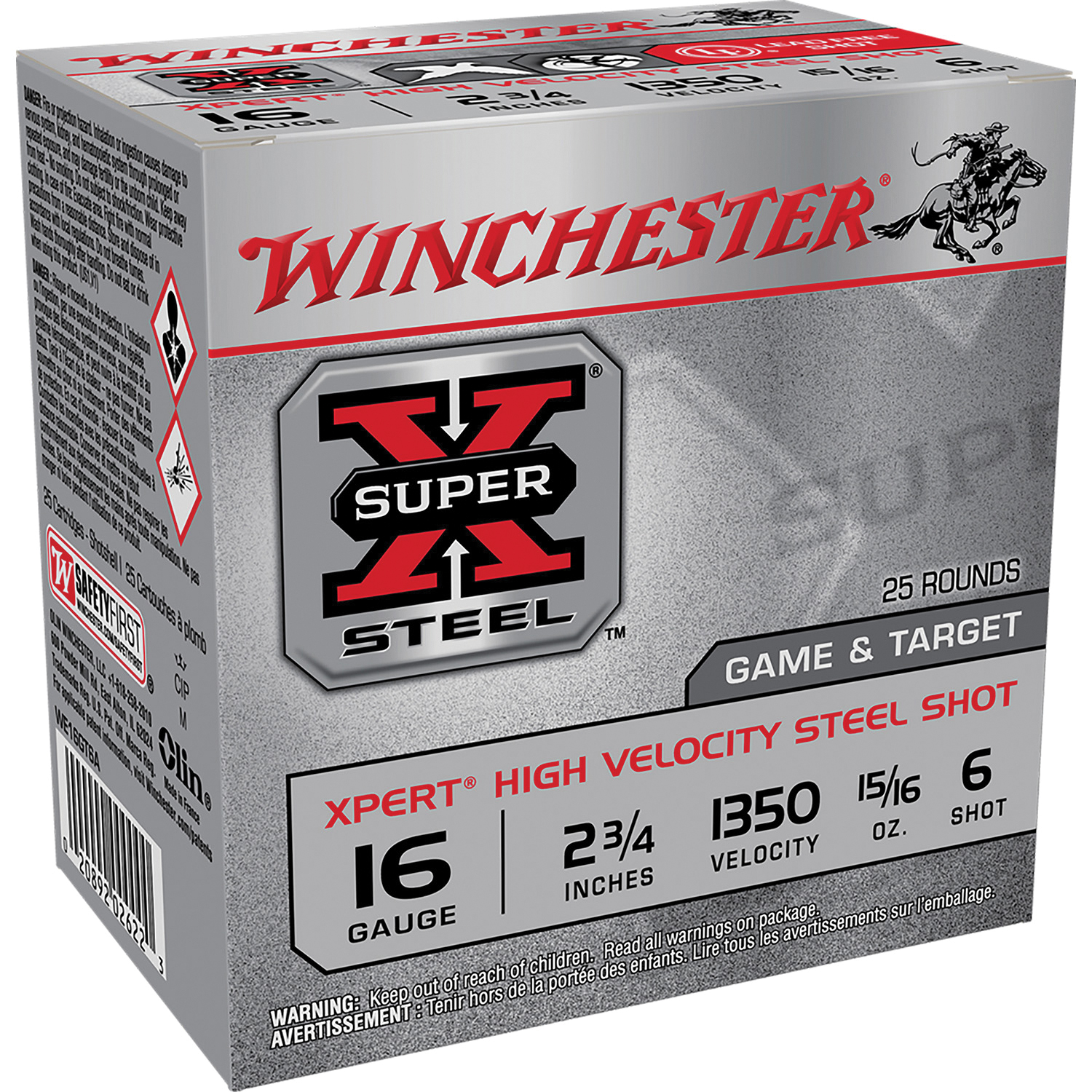 Winchester Super X Xpert 16 Gauge 2.75" #6 Shot - 0.93 oz - 25rds - WE16GT6A