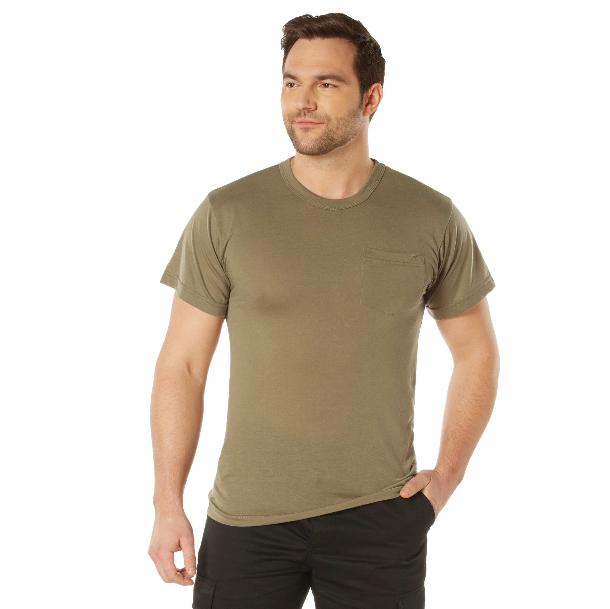 Rothco Moisture Wicking Pocket T-Shirt - Ar 670-1 Coyote Brown, X-Large