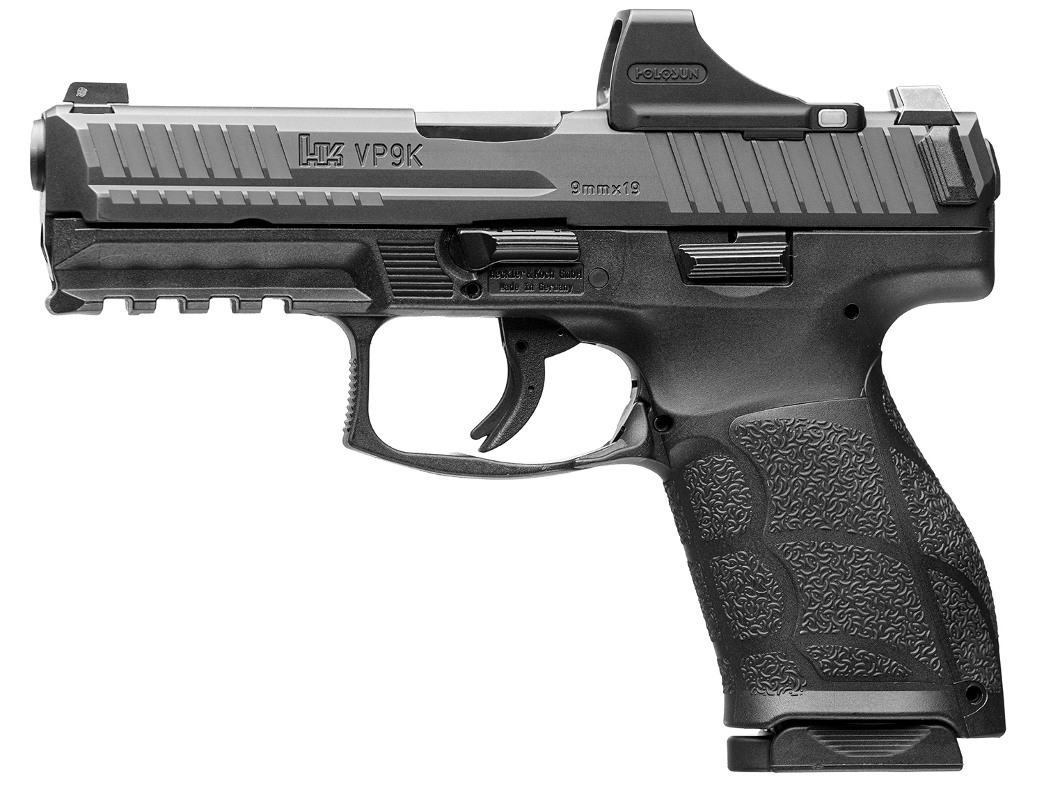 HK VP9A1 9mm Pistol with Holosun SCS and Night Sights
