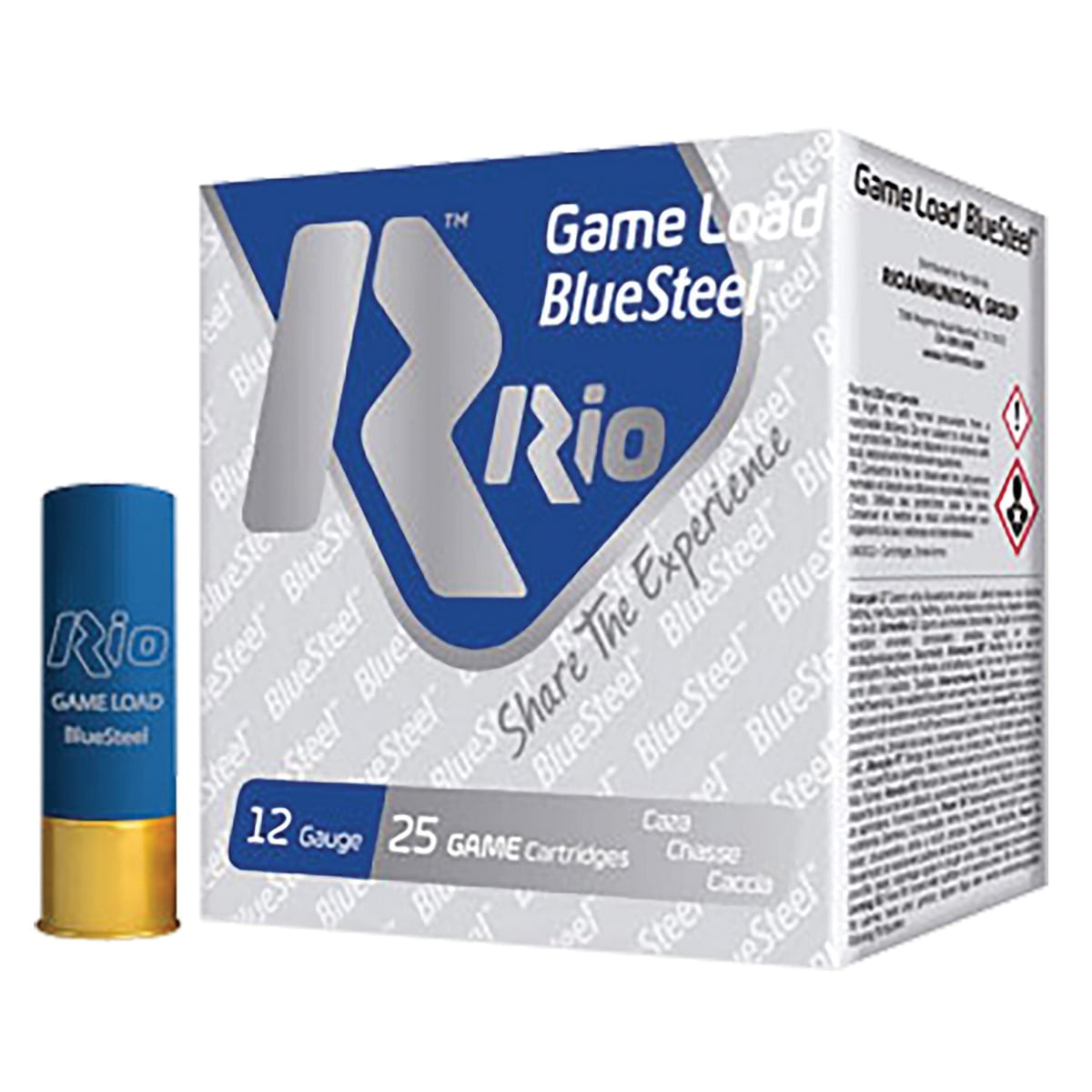 Rio Outdoors Corp Game Load BlueSteel 12 Gauge 2-3/4" #7 1-1/8 oz 25rds Shotshell - for Game Hunting - GLBS327