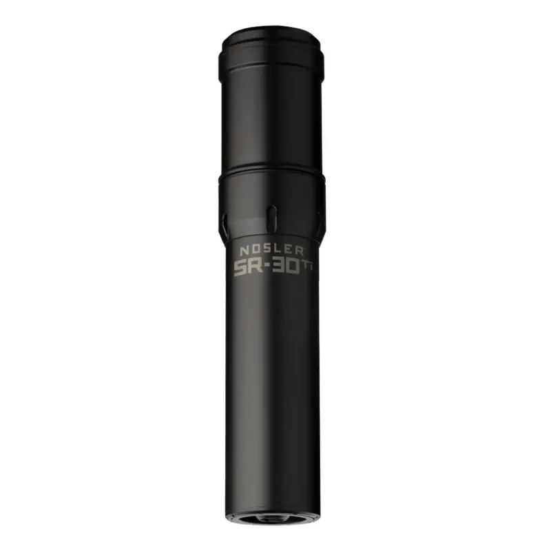 Nosler SR-30 Ti Suppressor 30 Cal 7.96 in Black