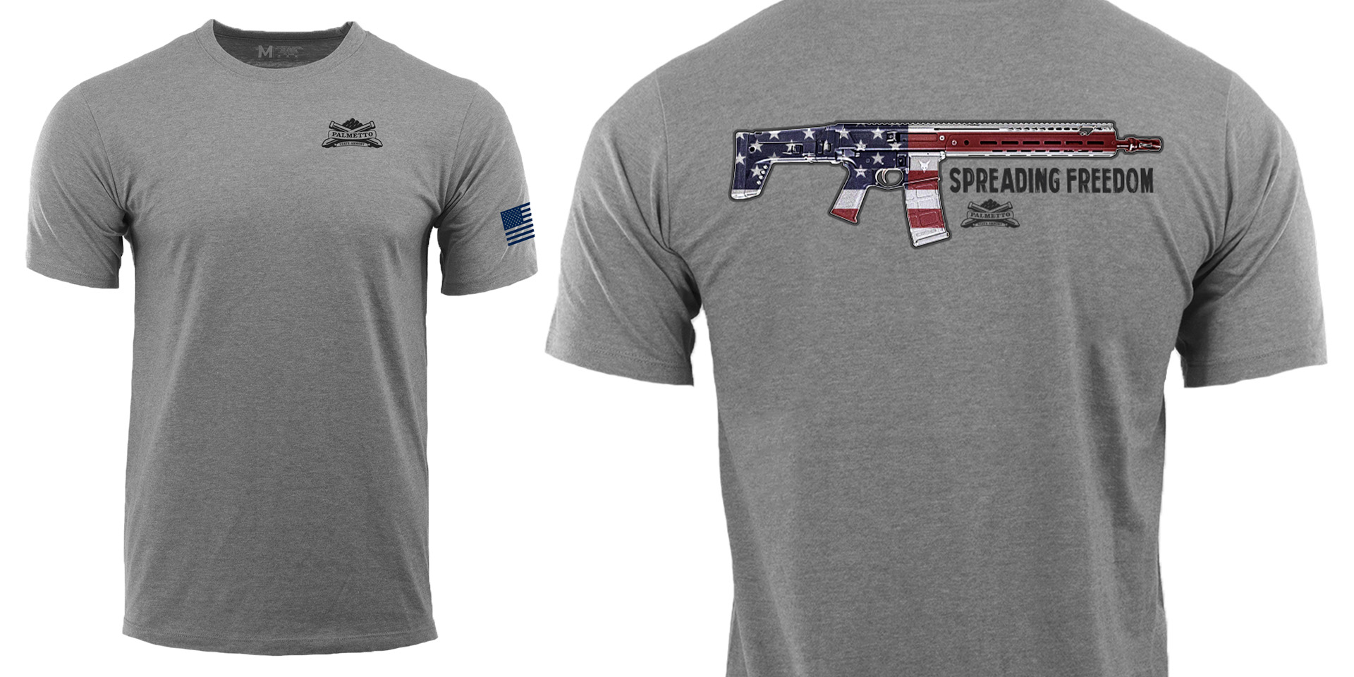 PSA "FLAG JAKL" T-Shirt, HTR Gray - Small