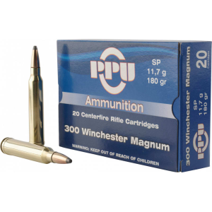 Prvi Partizan PPU PP3003 Standard Rifle 300 Winchester Magnum 180 GR Soft Point - 20rd Box