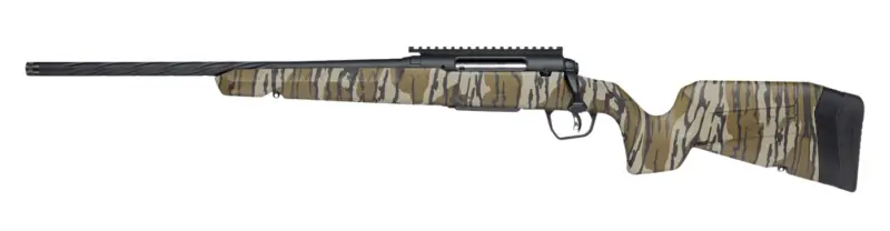 Savage Arms 33325 Axis 2 Pro 270 Win 4+1 20" Black Cerakote Carbon Steel Spiral Fluted Threaded Barrel Receiver w/Picatinny Rail, Mossy Oak Original Bottomland Fixed w/Pistol Grip Synthetic Stock, L